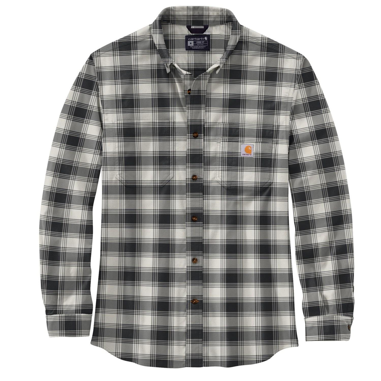 Carhartt 105945 Rugged Flex® Relaxed Fit Midweight Plaid Flannel Shirt - Long Sleeve, Factory Seconds Product Image