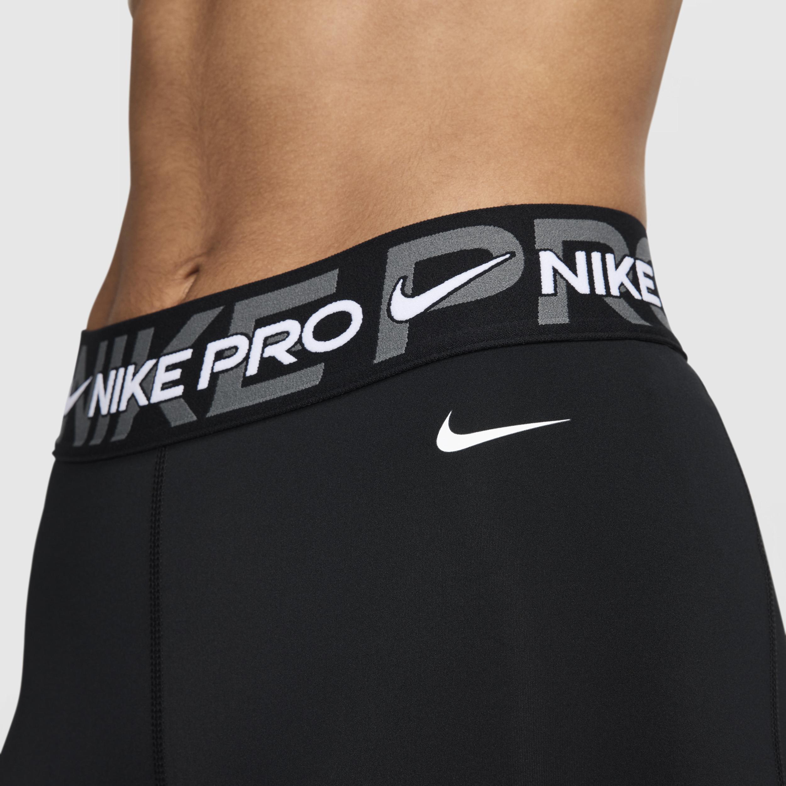 Womens Nike Pro Mid-Rise 3 Graphic Biker Shorts Product Image