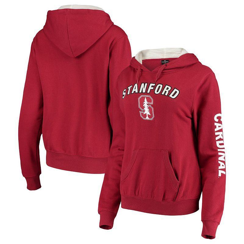 Womens Colosseum Cardinal Stanford Cardinal Loud and Proud Pullover Hoodie Product Image