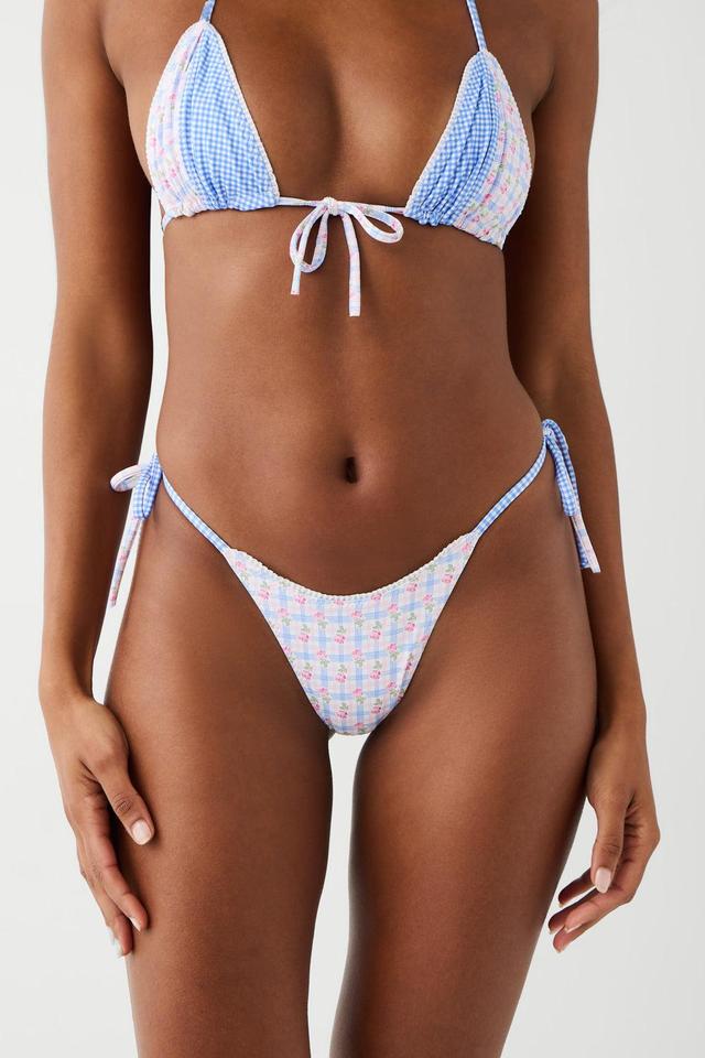 Divine Skimpy Floral Bikini Bottom - Rose Picnic Ruffle Product Image