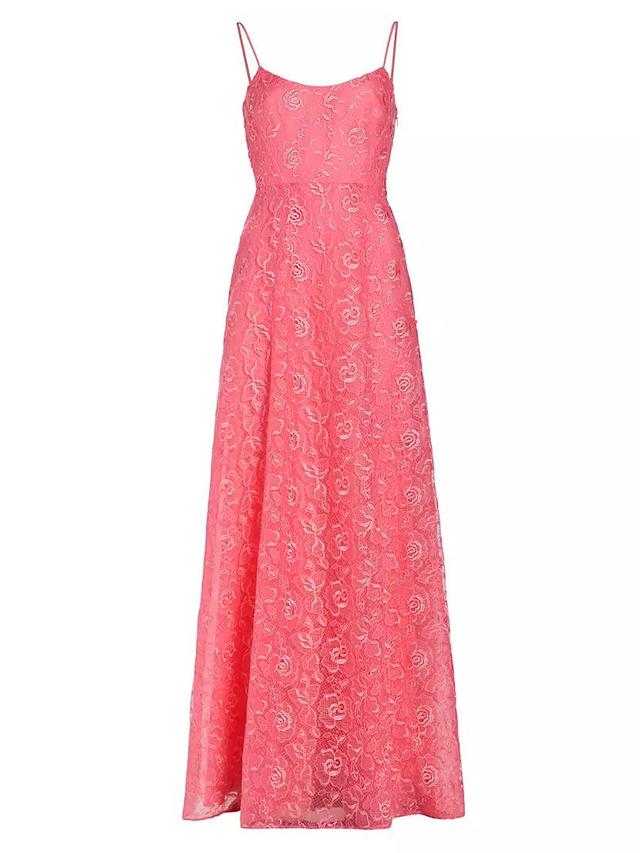 Linda Floral Lace Gown Product Image