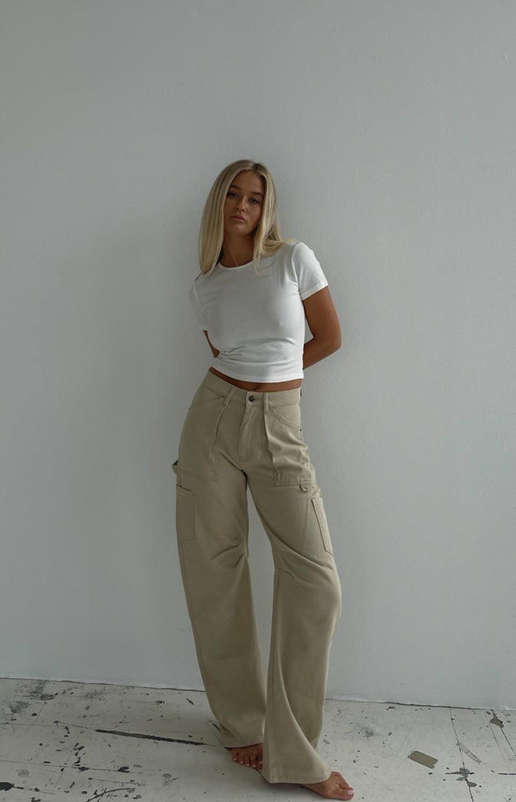 Lioness Miami Vice Wheat Linen Pant Product Image