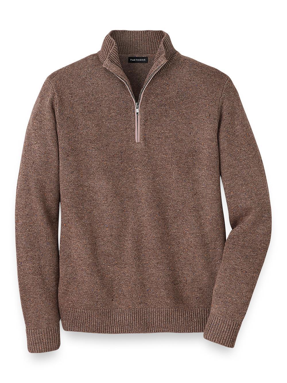 Donegal Zip Mock Neck Sweater Product Image