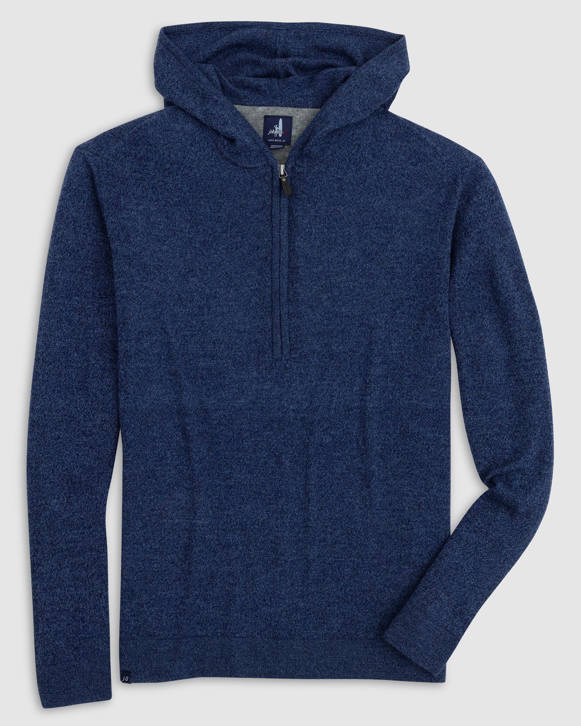 johnnie-O Mitch Wool Cashmere Blend 1/4 Zip Hoodie Product Image