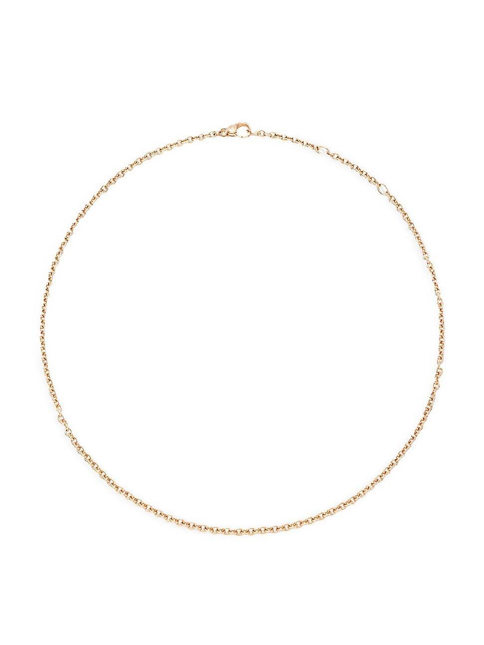 Womens 18K Rose Gold Chain Necklace Product Image