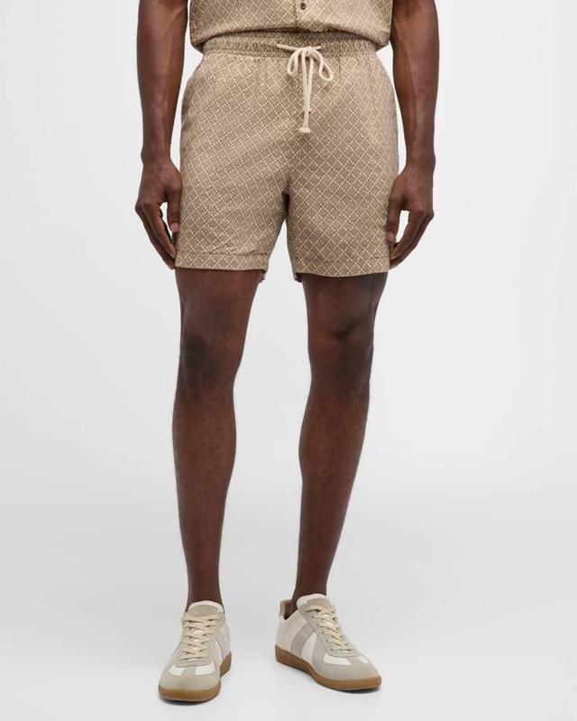 Mens Aries Ikat Linen-Blend Shorts Product Image