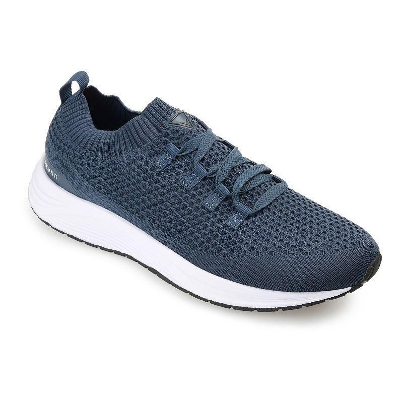 Vance Co. Rowe Mens Casual Knit Sneakers Blue Product Image