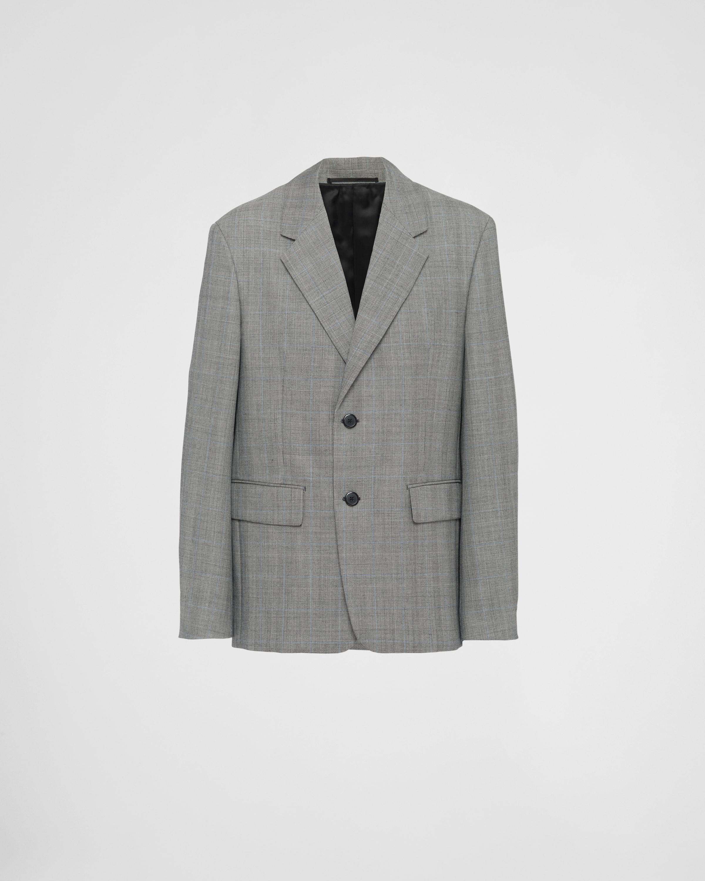 Single-breasted wool jacket Product Image