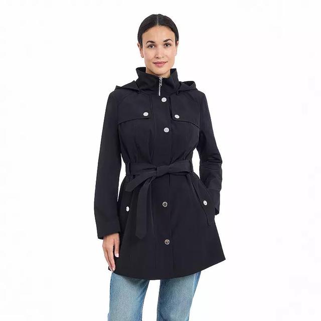 Womens London Fog Zip Front Raincoat Product Image