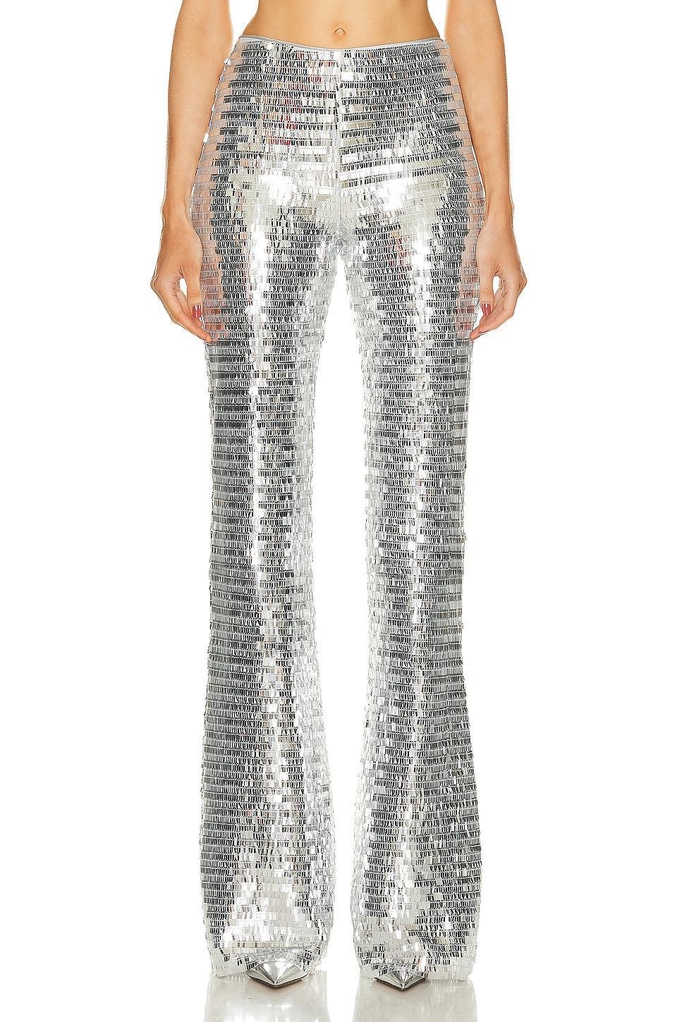 Simon Miller Sequin Robo Pant Metallic Silver. (also in ). Product Image