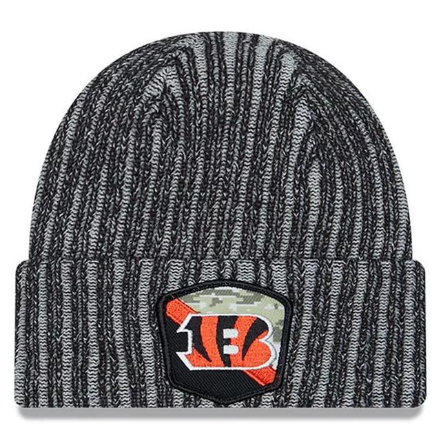 Mens New Era Cincinnati Bengals 2023 Salute To Service Cuffed Knit Hat Product Image