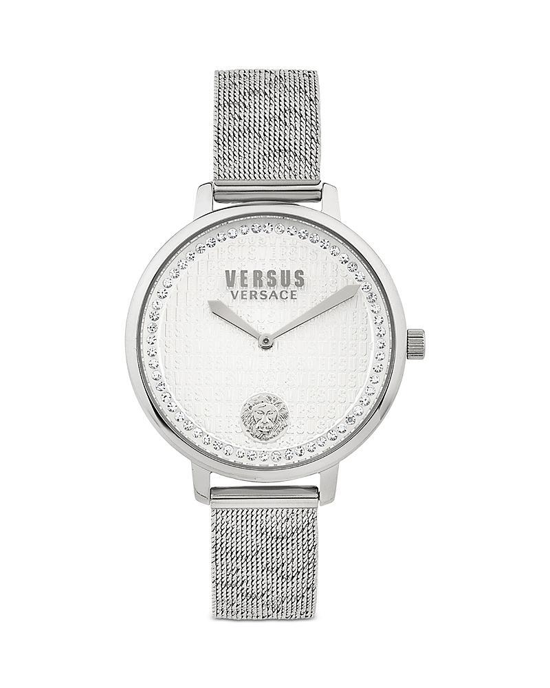 Versus Versace Womens Two-Hand Quartz La Villette Silver-Tone Stainless Steel Bracelet 36mm Product Image