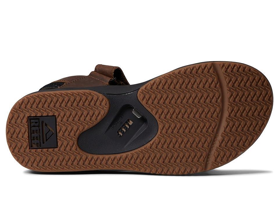 Reef Mens Fanning Baja Le Comfort Fit Flip Flops - Black Product Image