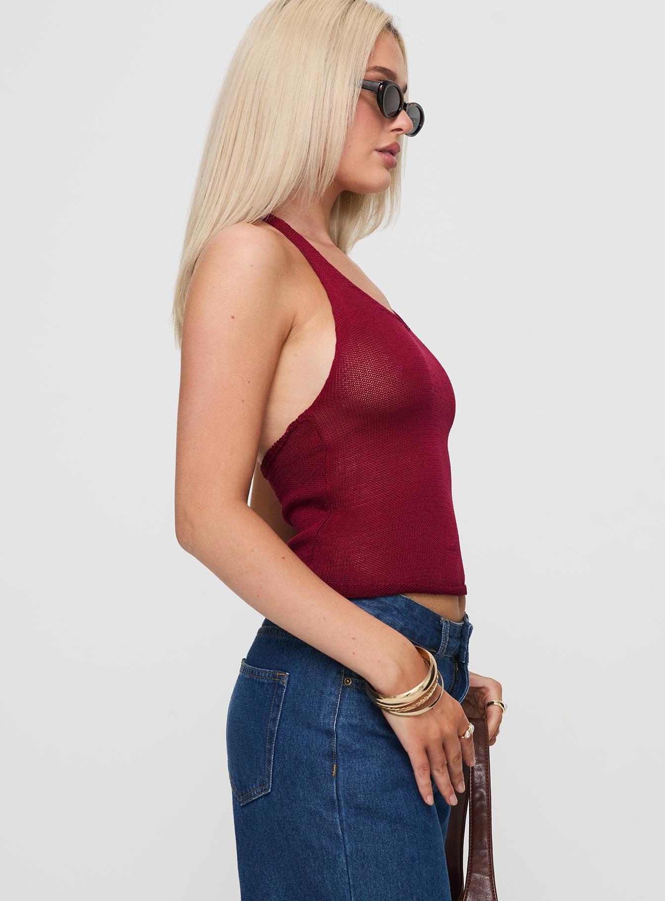 Priscilla Top Red Product Image