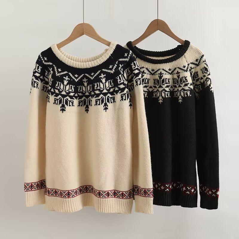 Crewneck Jacquard Sweater product image