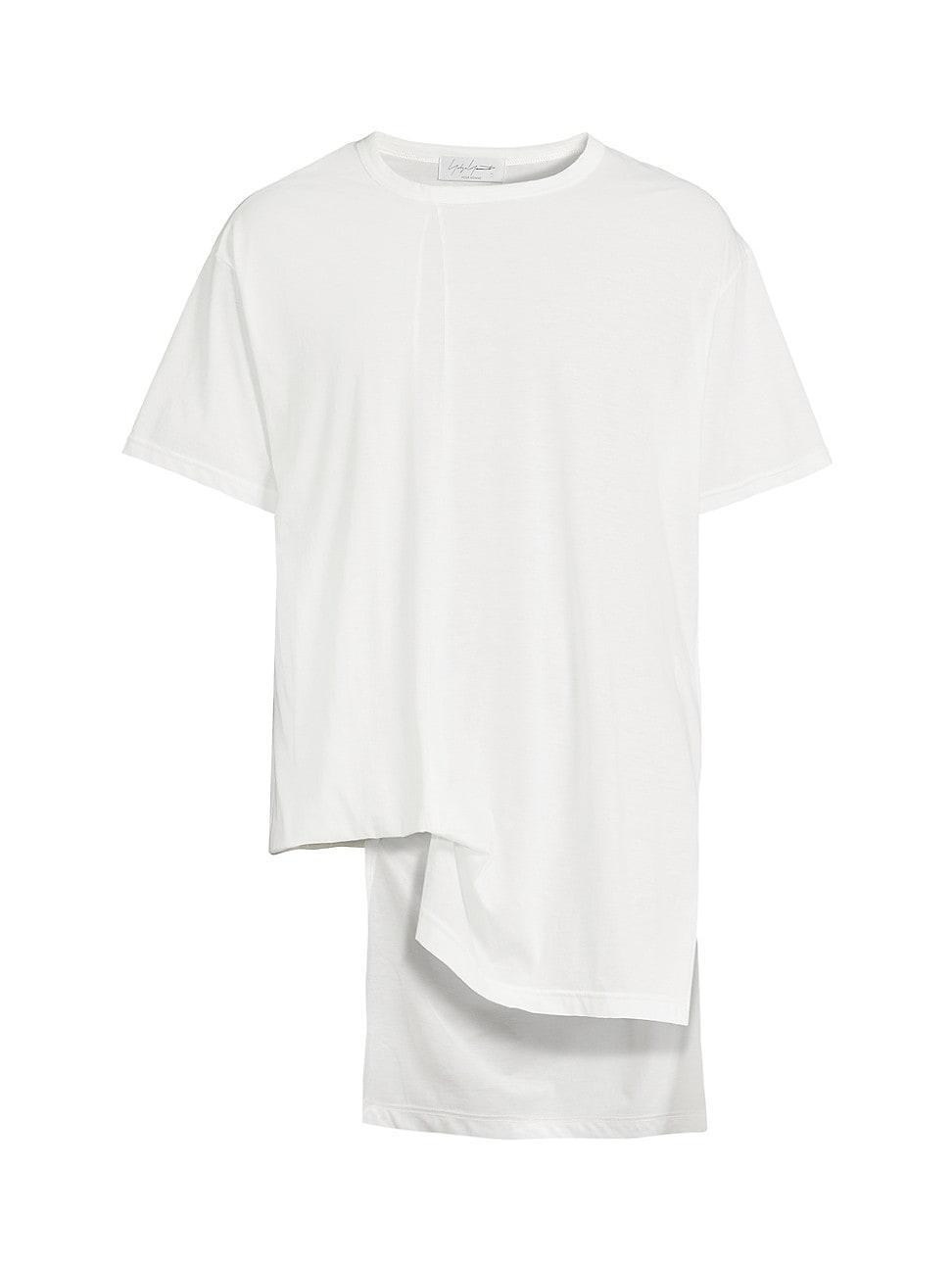 Mens Asymmetric Cotton T-Shirt Product Image