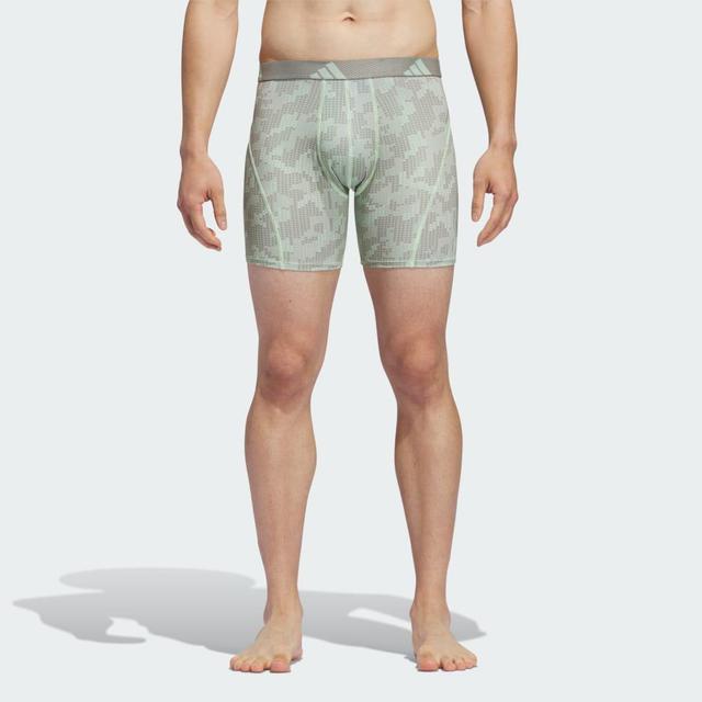 adidas Performance Mesh Graphic Boxer Briefs 3-Pack Light Green XL Mens Product Image