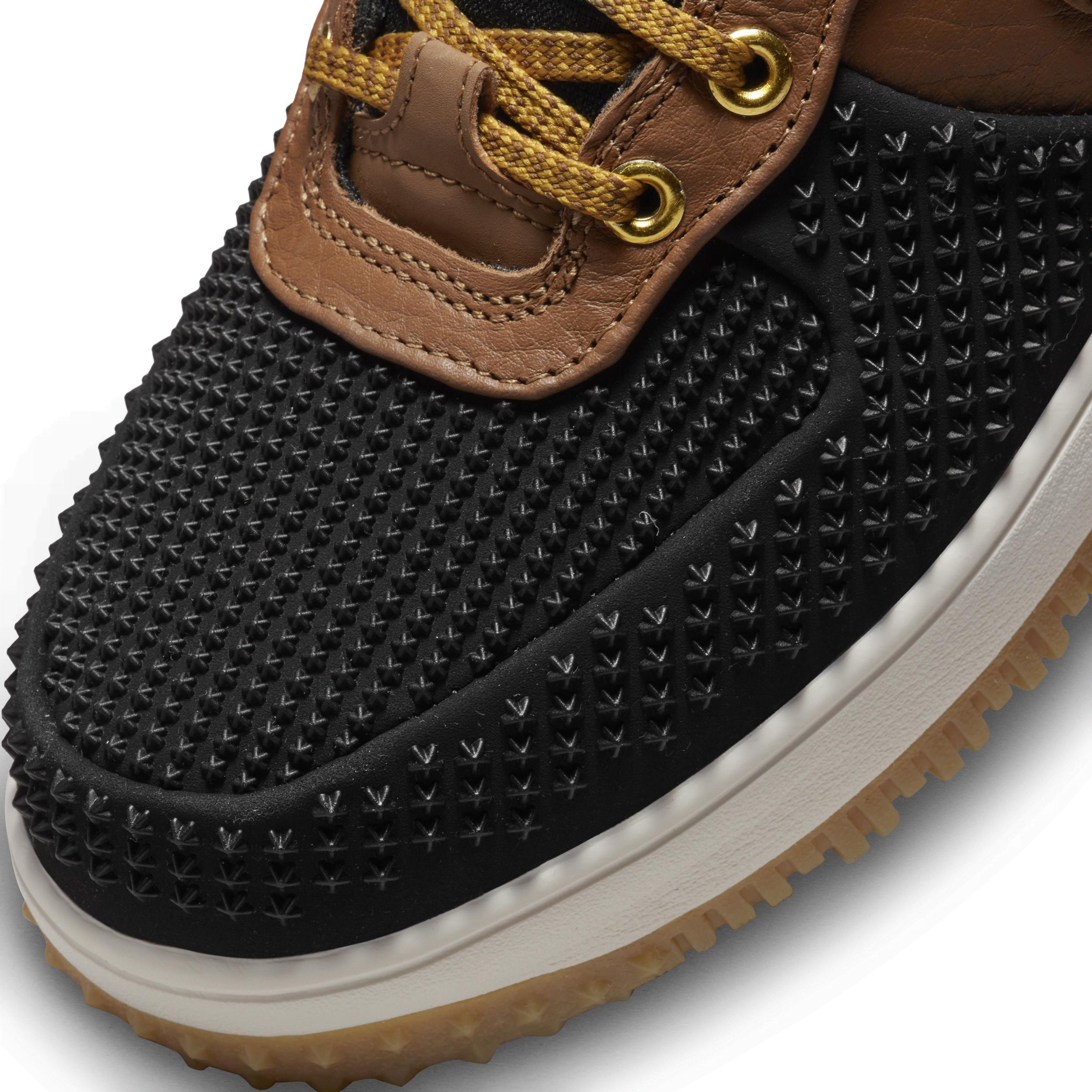 Nike Mens Nike Lunar Force 1 Duckboot - Mens Shoes Black/Gold/Brown Product Image