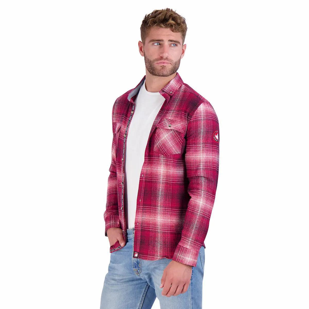 Canada Weather Gear Men's Flannel With Chambray Lined Collar Product Image