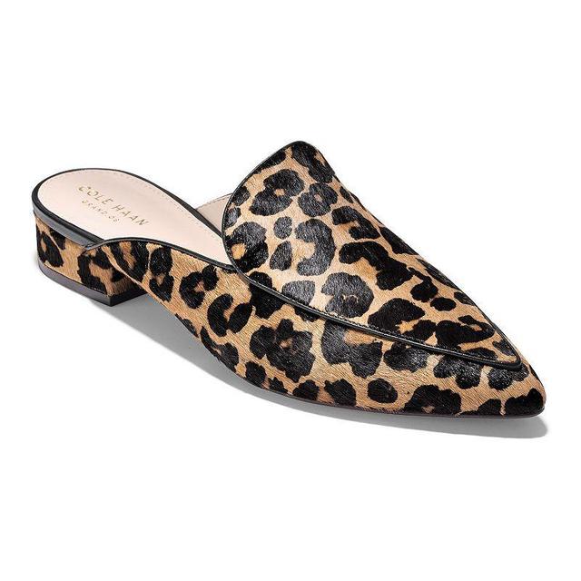 Cole Haan Piper Leopard Print Calf Hair Loafer Mules Product Image