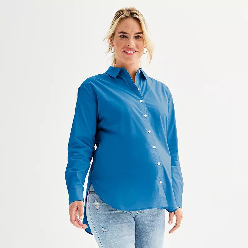 Maternity Sonoma Goods For Life Button Down Shirt, Womens Product Image