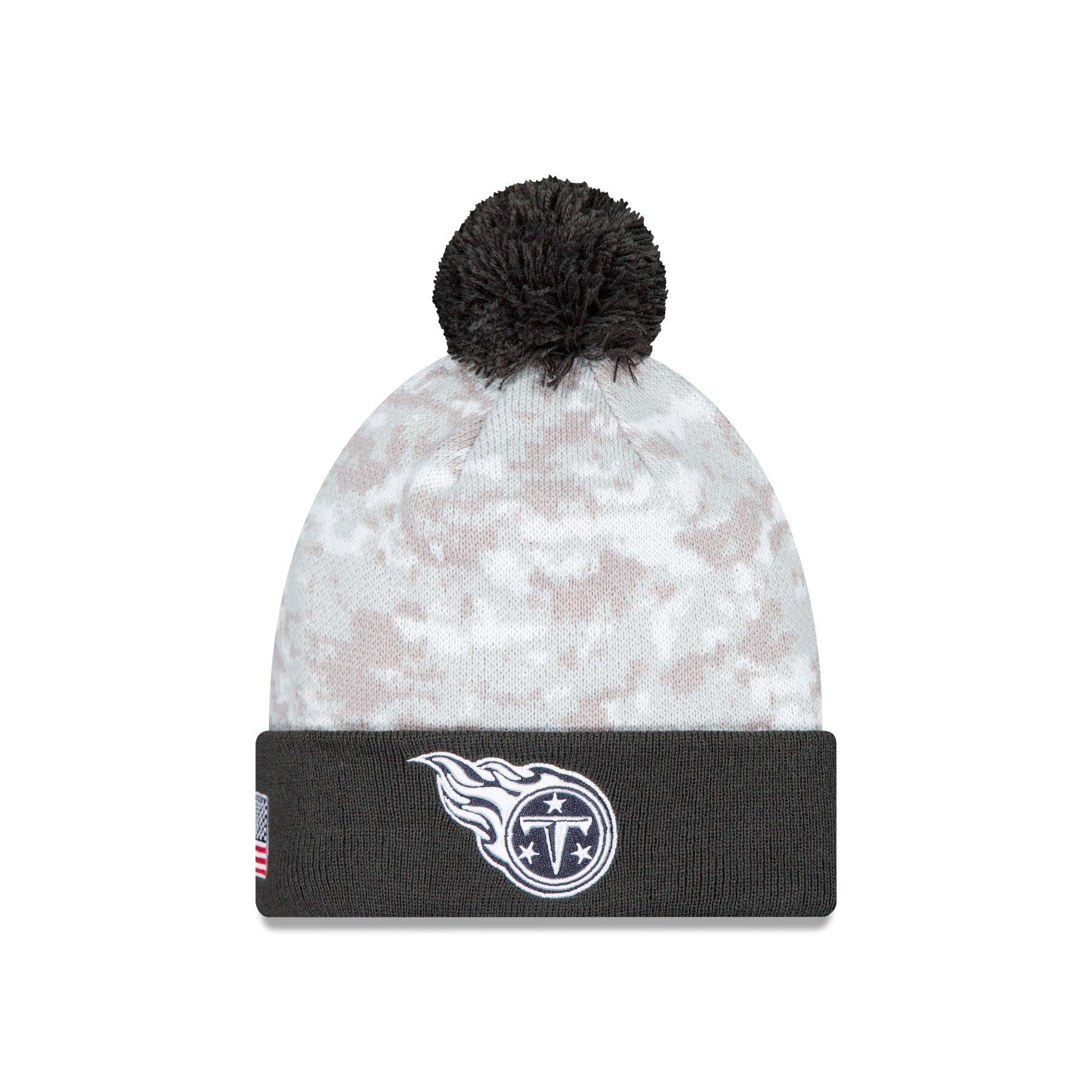 Tennessee Titans 2024 Salute to Service Pom Knit Hat Male Product Image