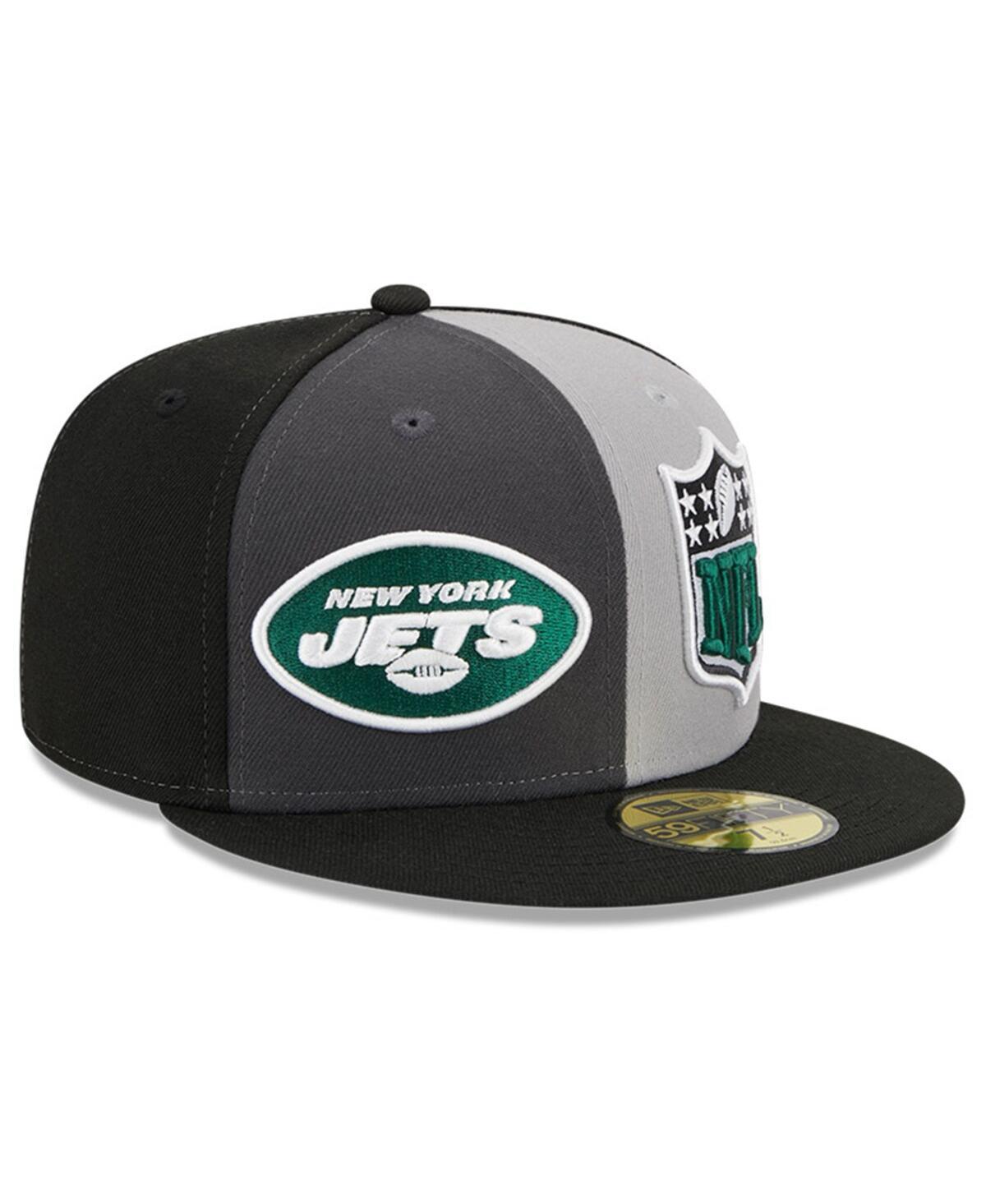 Mens New Era Gray/Black New York Jets 2023 Sideline 59FIFTY Fitted Hat Product Image