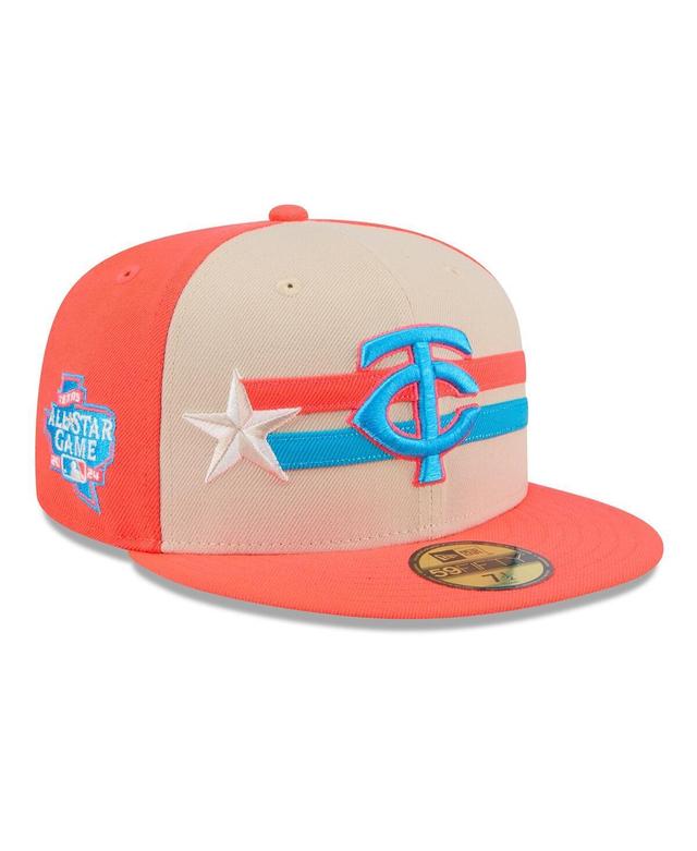 New Era Mens Cream Minnesota Twins 2024 Mlb All-Star Game 59FIFTY Fitted Hat Product Image