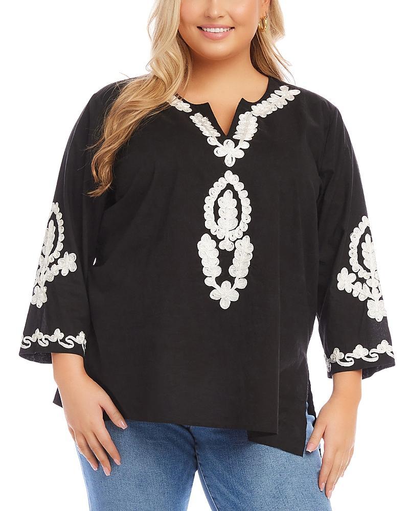 Karen Kane Plus Embroidered Tunic Product Image