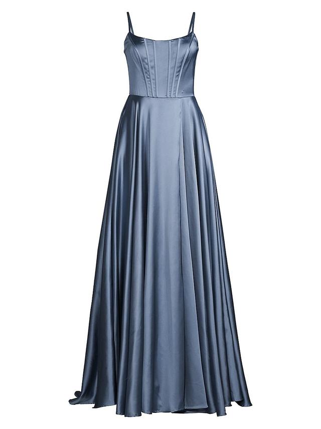 Womens Corset Satin Gown Product Image