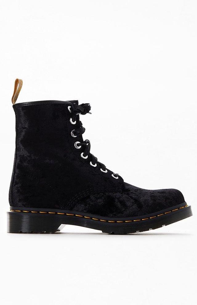 Vegan 1460 Women's Crushed Velvet Lace Up Boots Product Image