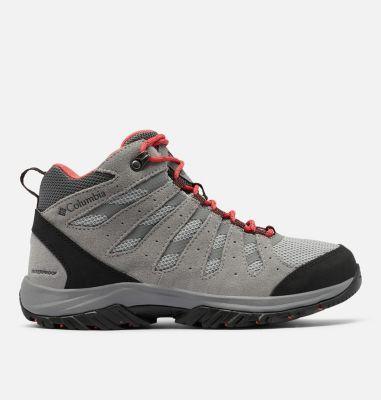 Columbia Redmond III Mid Waterproof (Steam/Red Coral) Women's Shoes Product Image