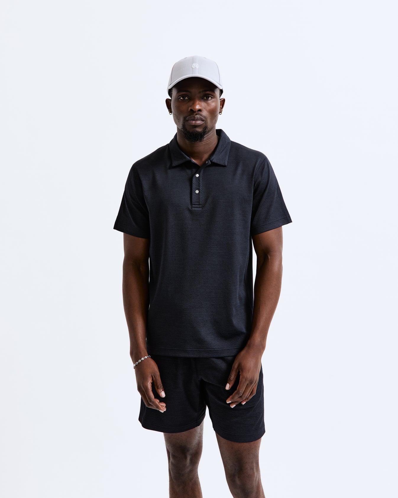 Reigning Champ Men's SOLOTEX MESH TIEBREAK POLO Product Image