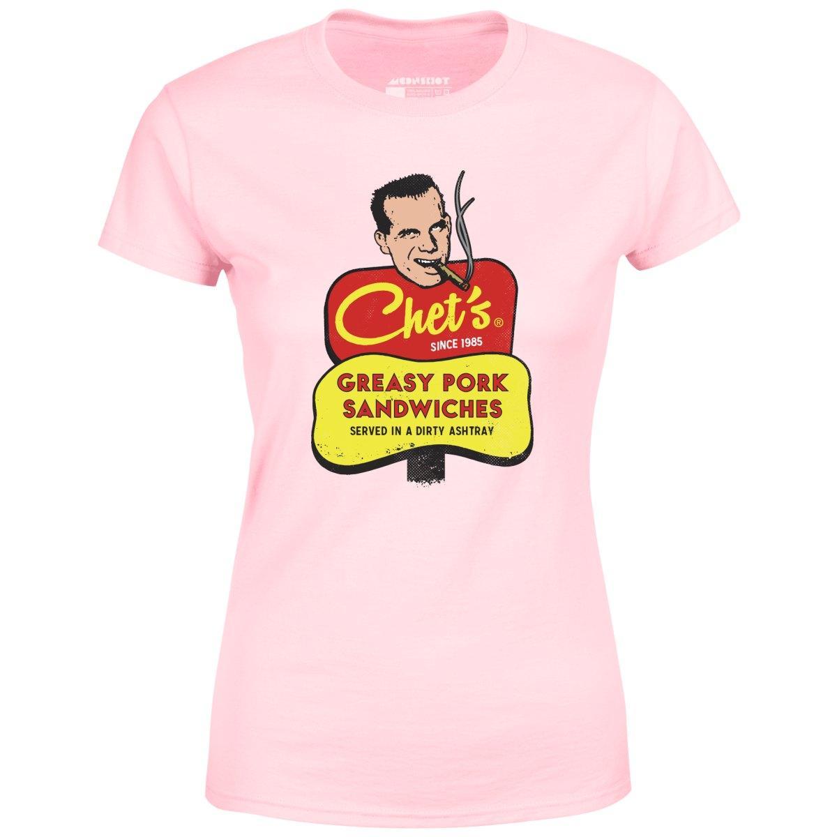 Chet's Greasy Pork Sandwiches - Women's T-Shirt Female Product Image