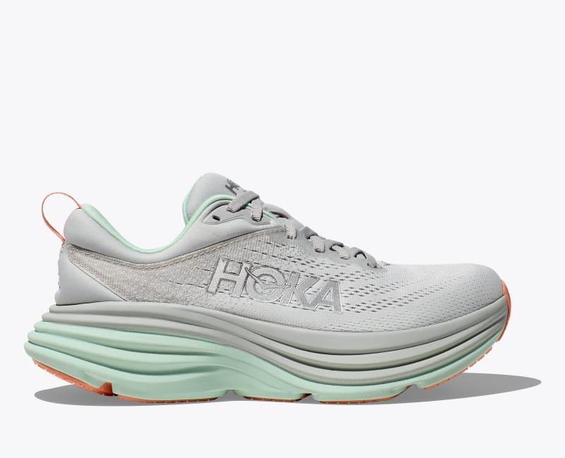 Hoka One HOKA Women's Bondi 8 Shoes in Shell Coral/Peach Parfait, Size 8.5 Product Image