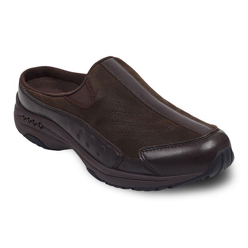 Easy Spirit Traveltime Womens Leather Mules Brown Product Image