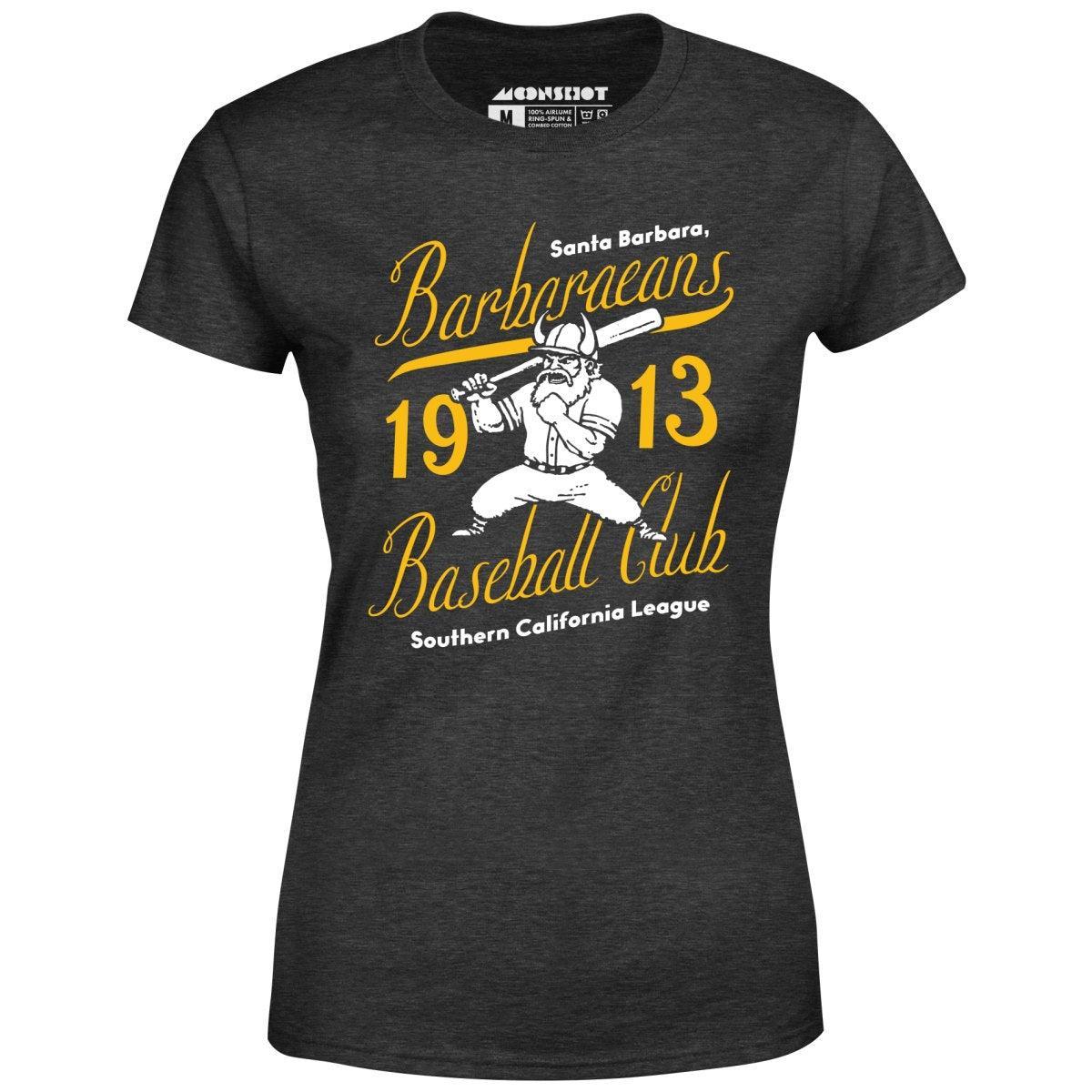 Santa Barbara Barbaraeans - California - Vintage Defunct Baseball Teams - Women's T-Shirt Female Product Image