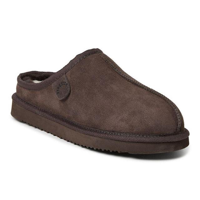 Fireside by Dearfoams Grafton Genuine Shearling Mens Clog Slippers, Womens Brown Product Image