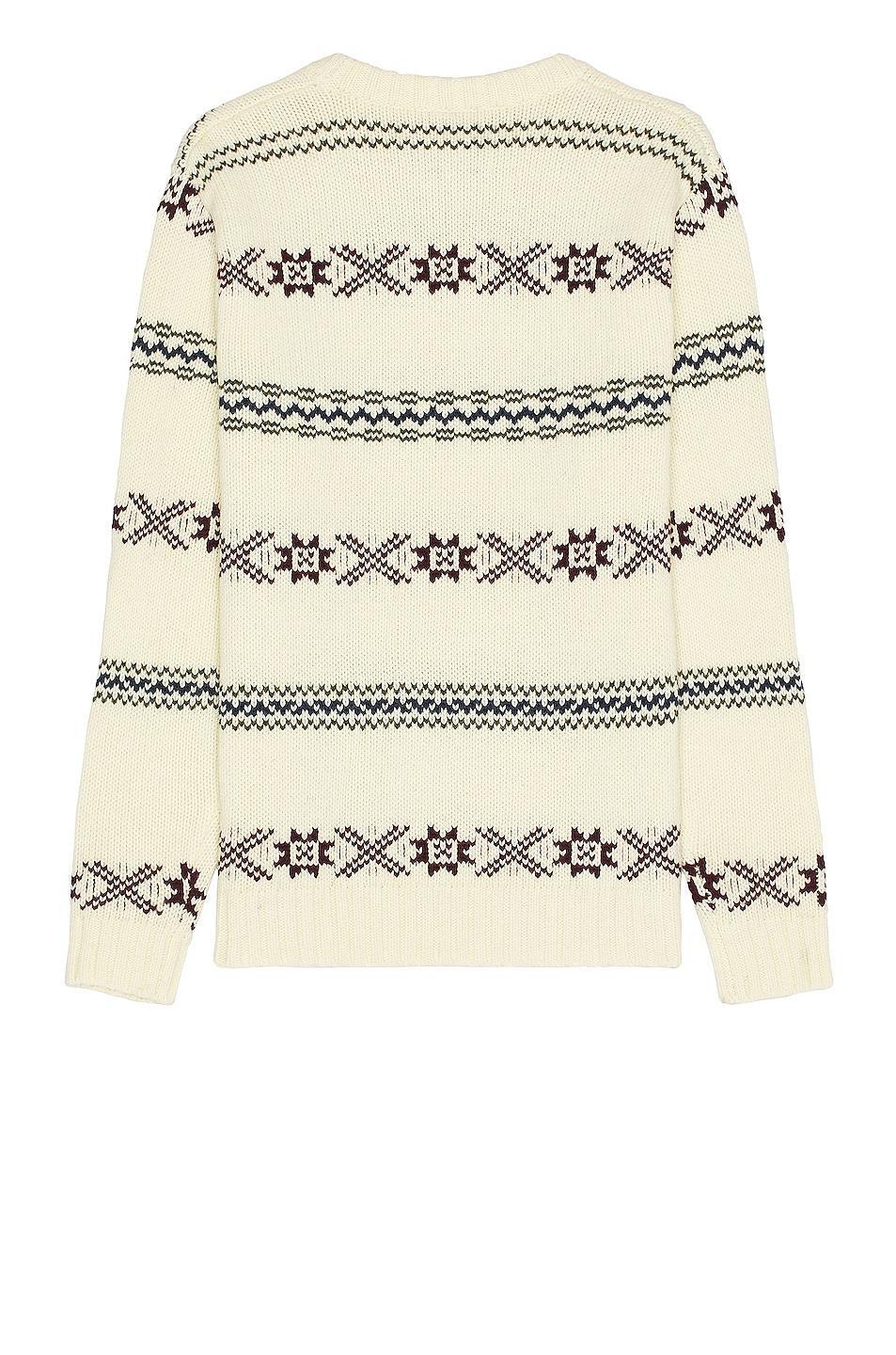 Schott Norwegian Sweater in Off White - Ivory. Size S (also in L, M, XL/1X). Product Image