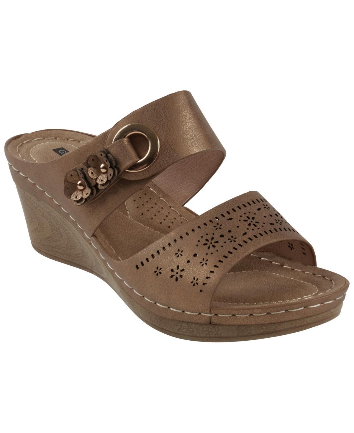 Gc Shoes Womens Theresa Comfort Wedge Sandals Product Image