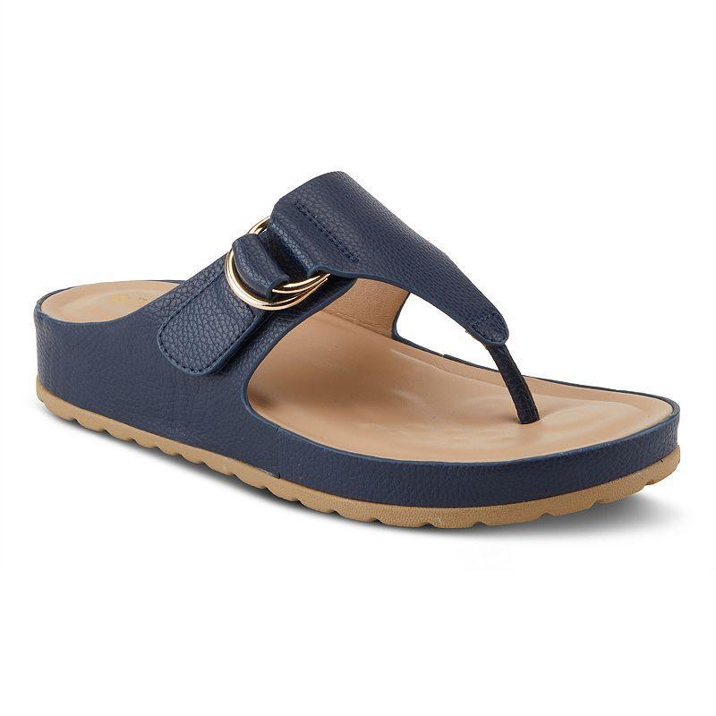 Patrizia Rozeta Womens Thong Sandals Blue Product Image