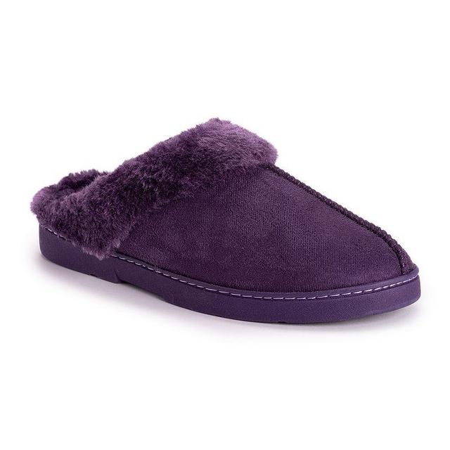 MUK LUKS Polysuede Womens Slippers Purple Product Image