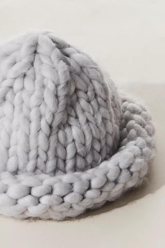 Woven Chunky Knit Beanie Product Image