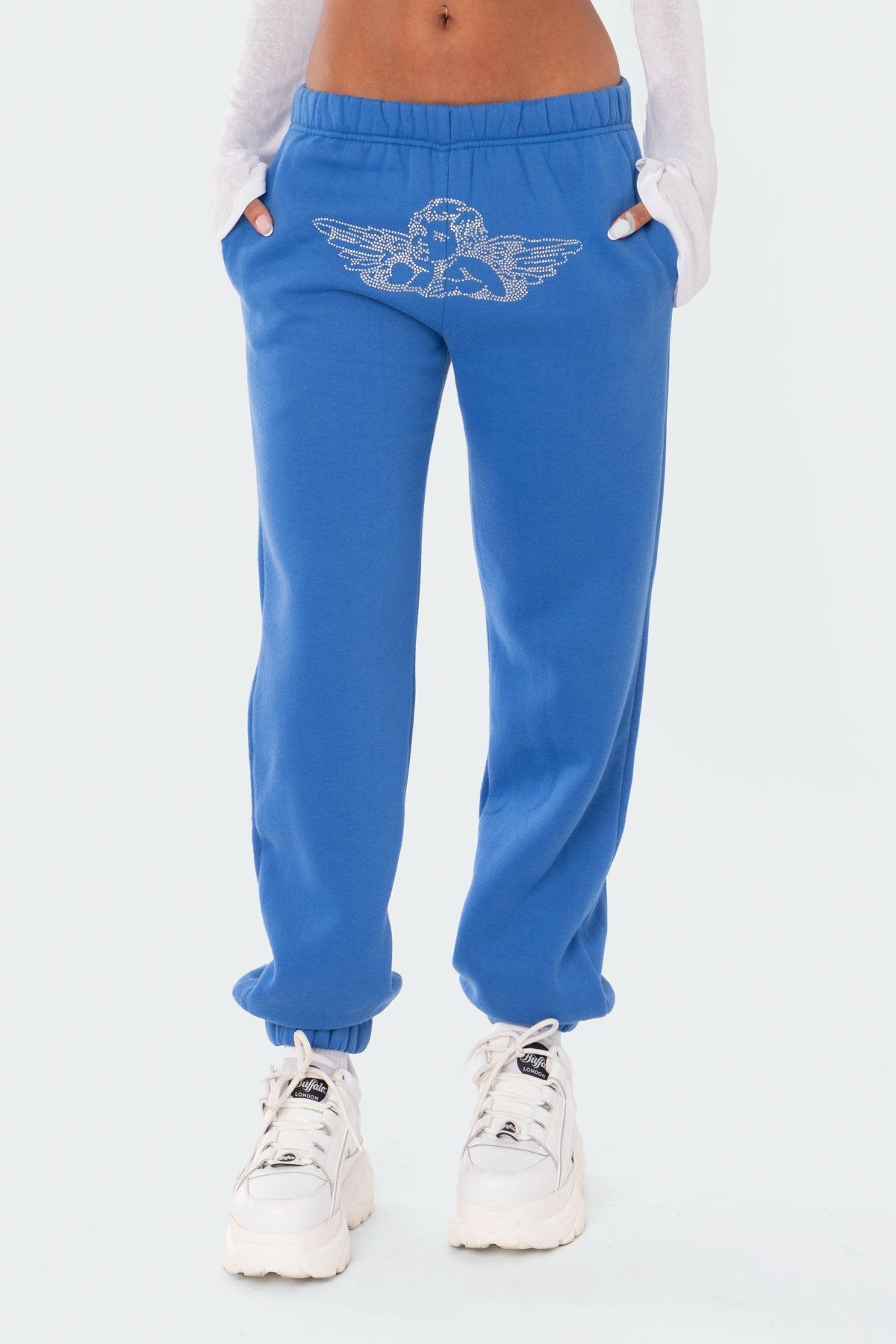 Angie Rhinestone Sweatpants Product Image