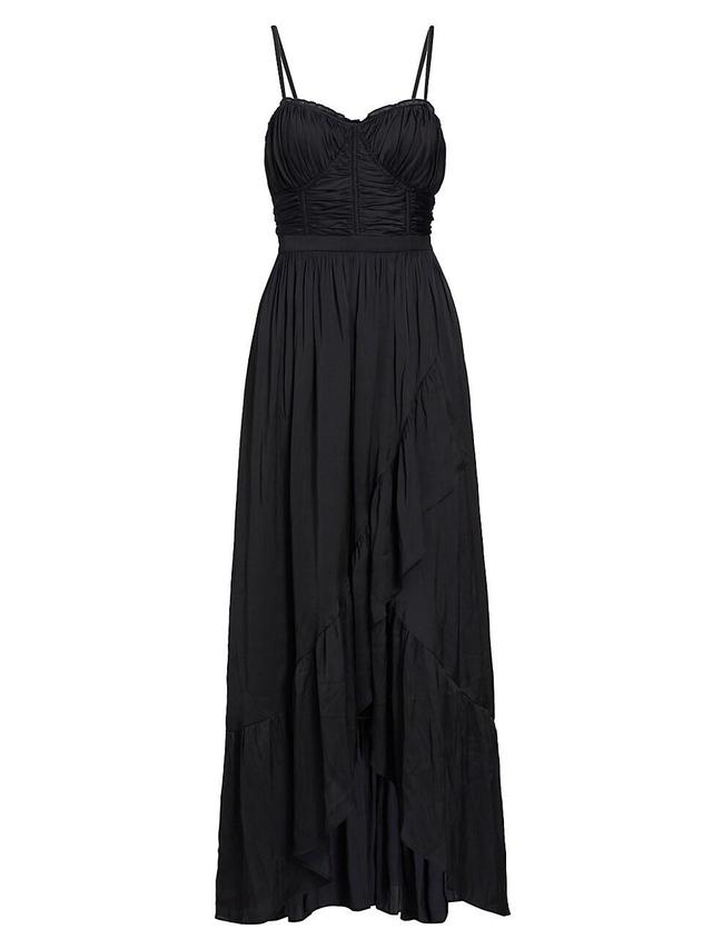 Womens Braelyn Shirred Wrap Maxi Dress Product Image