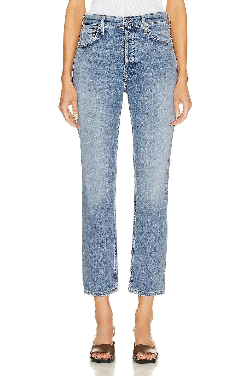 Citizens of Humanity Jolene High Rise Vintage Slim in Danbury - Blue. Size 27 (also in ). Product Image