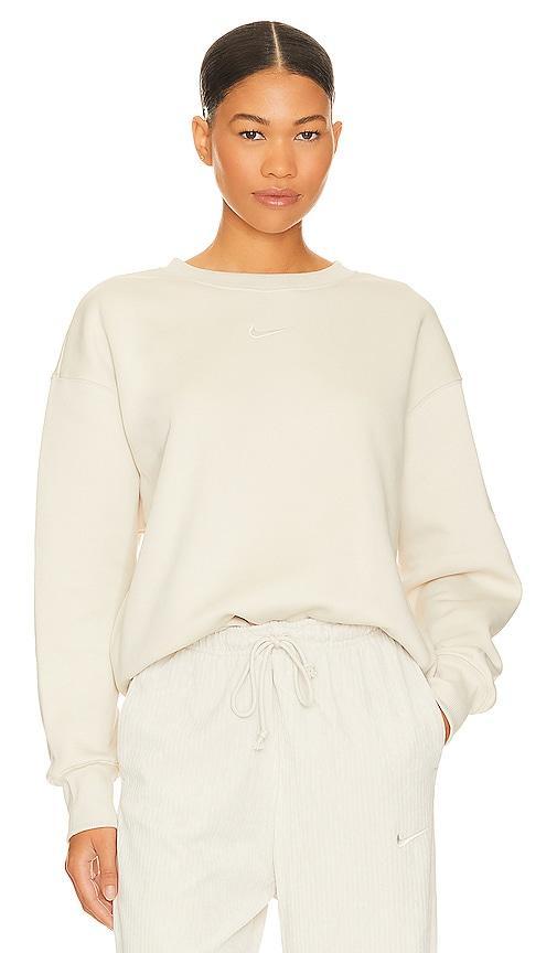 Nike Oversized Crewneck Sweatshirt in Cream. - size XS (also in L, M, S) Product Image