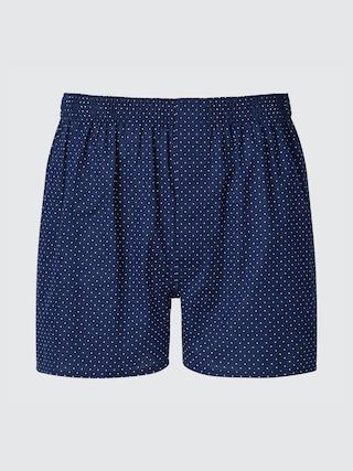 Mens Woven Dotted Trunks Large UNIQLO US Product Image