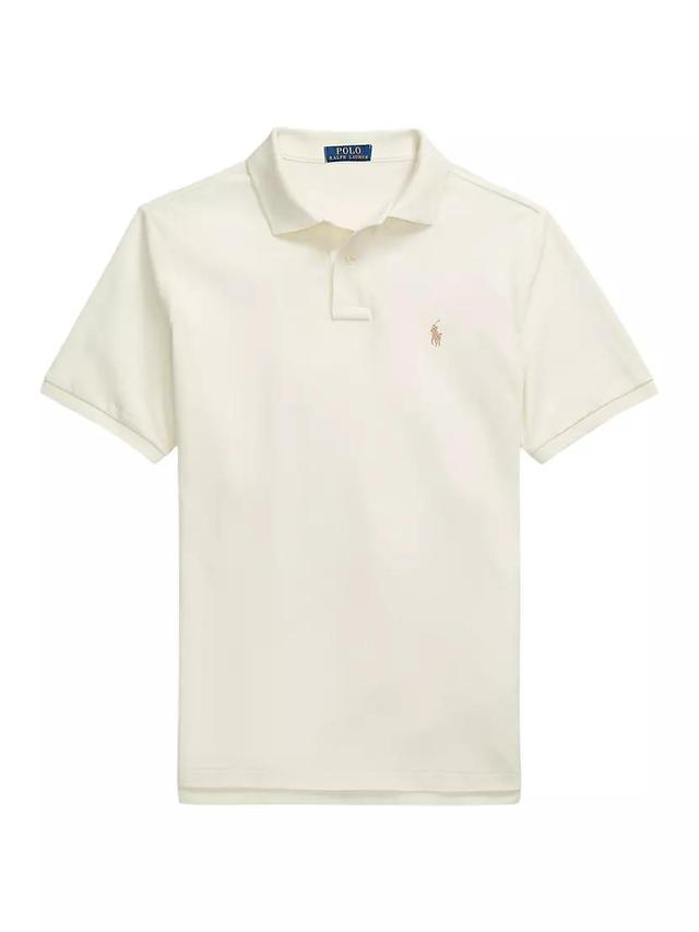 Logo Cotton Mesh Polo Shirt Product Image