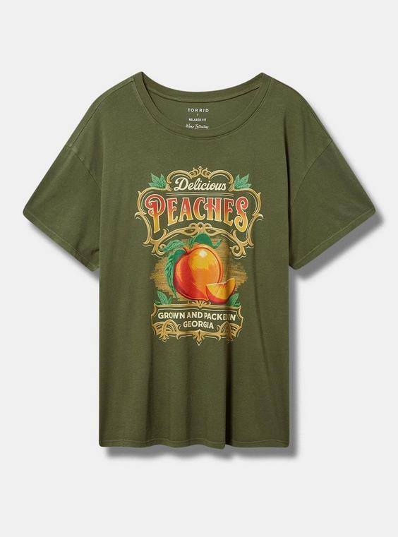 Peaches Relax Fit Heritage Jersey Crew Tee Product Image